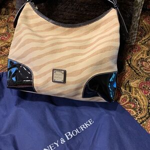 Dooney & Bourke VTG Beige and Black Zebra Women's Bag